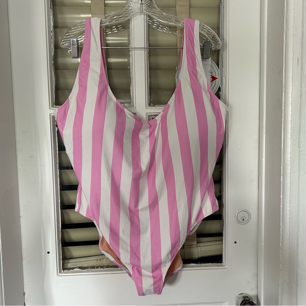 NWT J. Crew striped tank one piece swimsuit